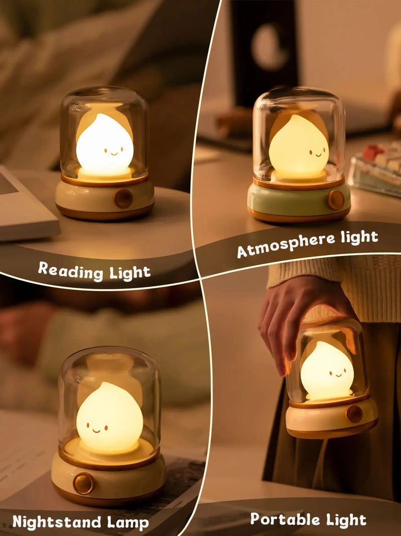 Flameless LED Candle USB Rechargeable Night Light