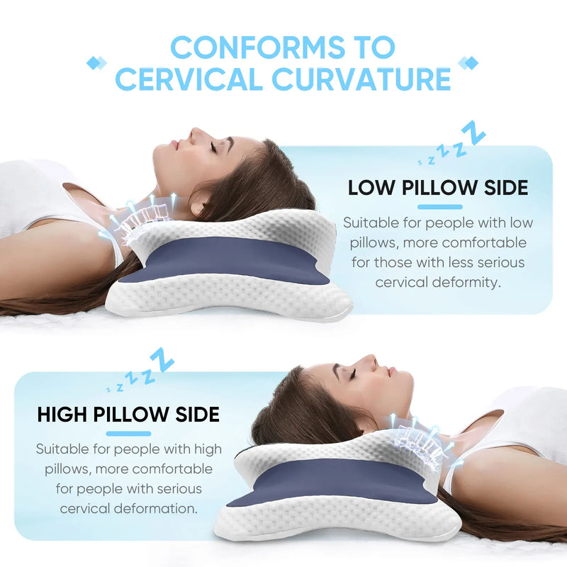 Memory Foam Pillow Neck & Spine Support for Ultimate Comfort