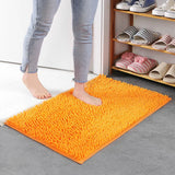 Chenille Bathroom Rug Soft Absorbent Non-Slip Floor Mat