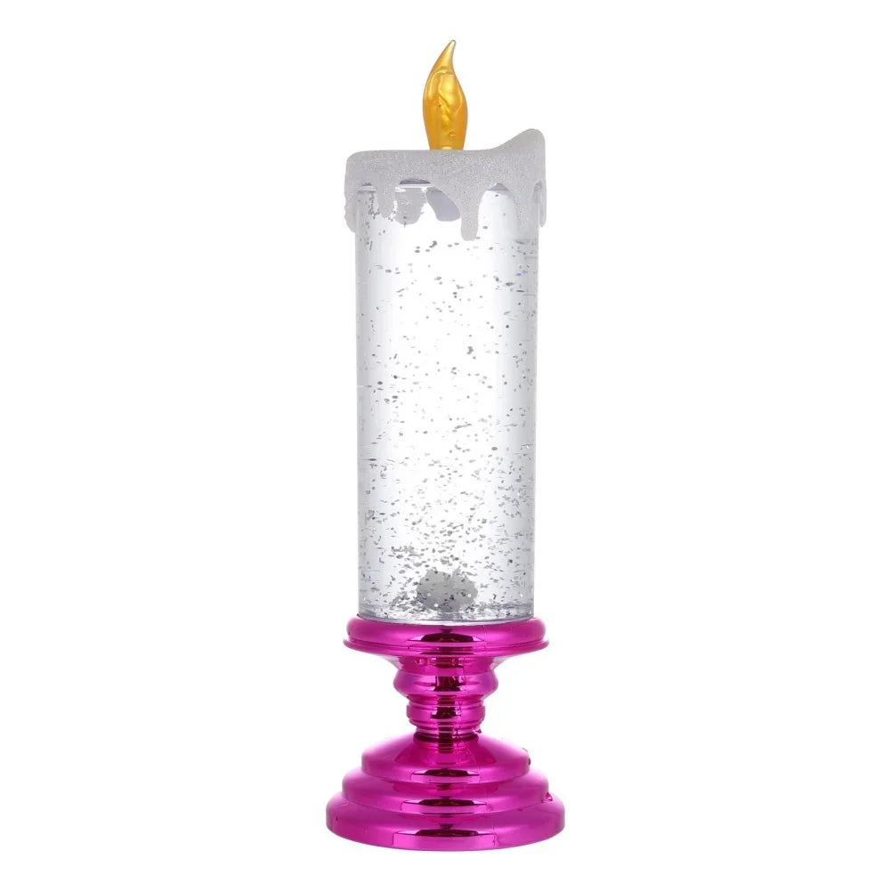 LED Candle Lights for Home Glitter Swirl Color Changing