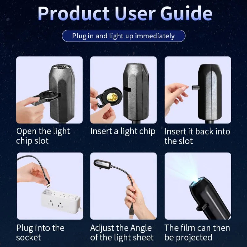 USB Ghost and Skull Rotating Projector Halloween Lamp