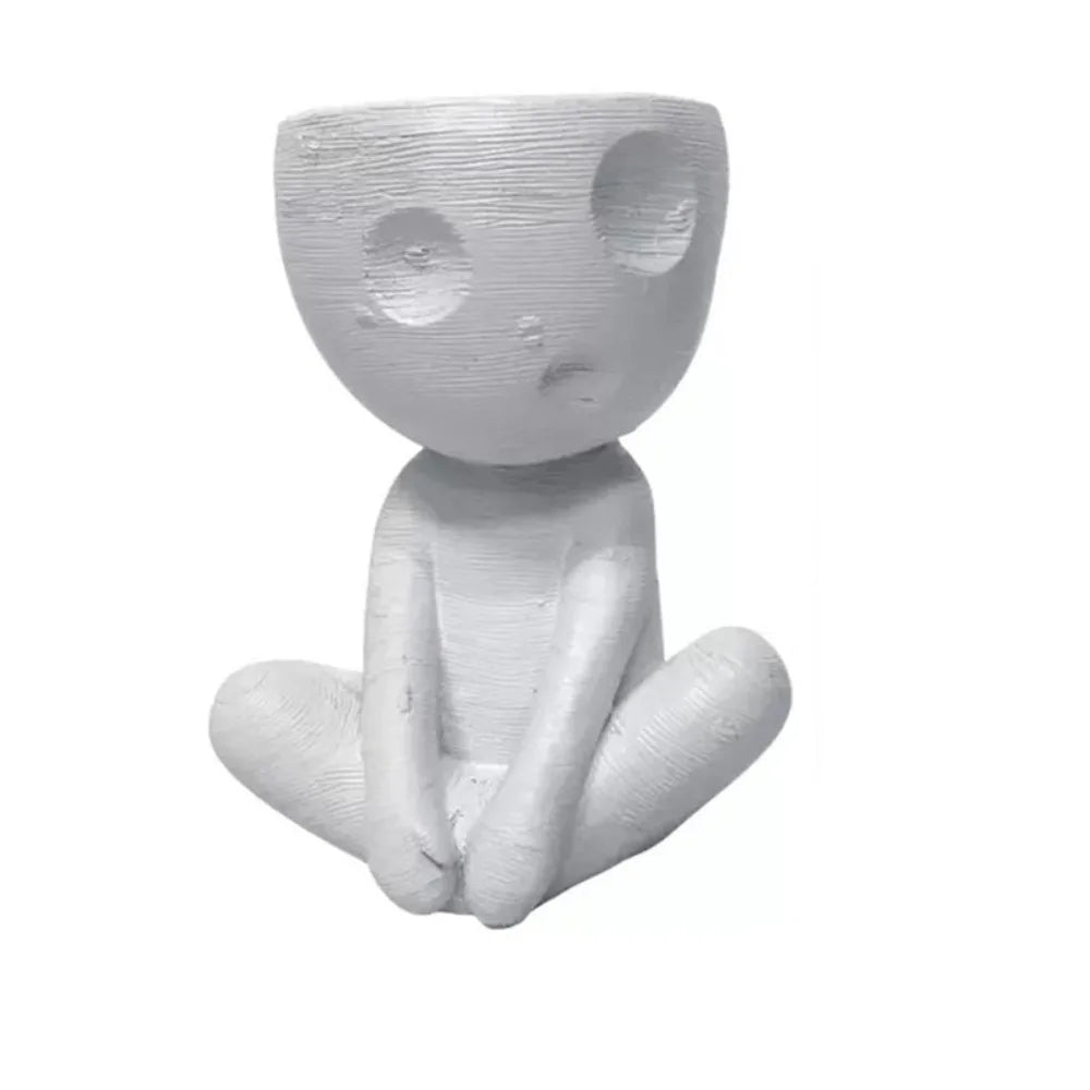 Abstract Vinyl Vase – Minimalist Flower Pot for Hydroponic Plants