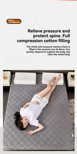 Portable Memory Foam Mattress Topper for Dorms and Rentals