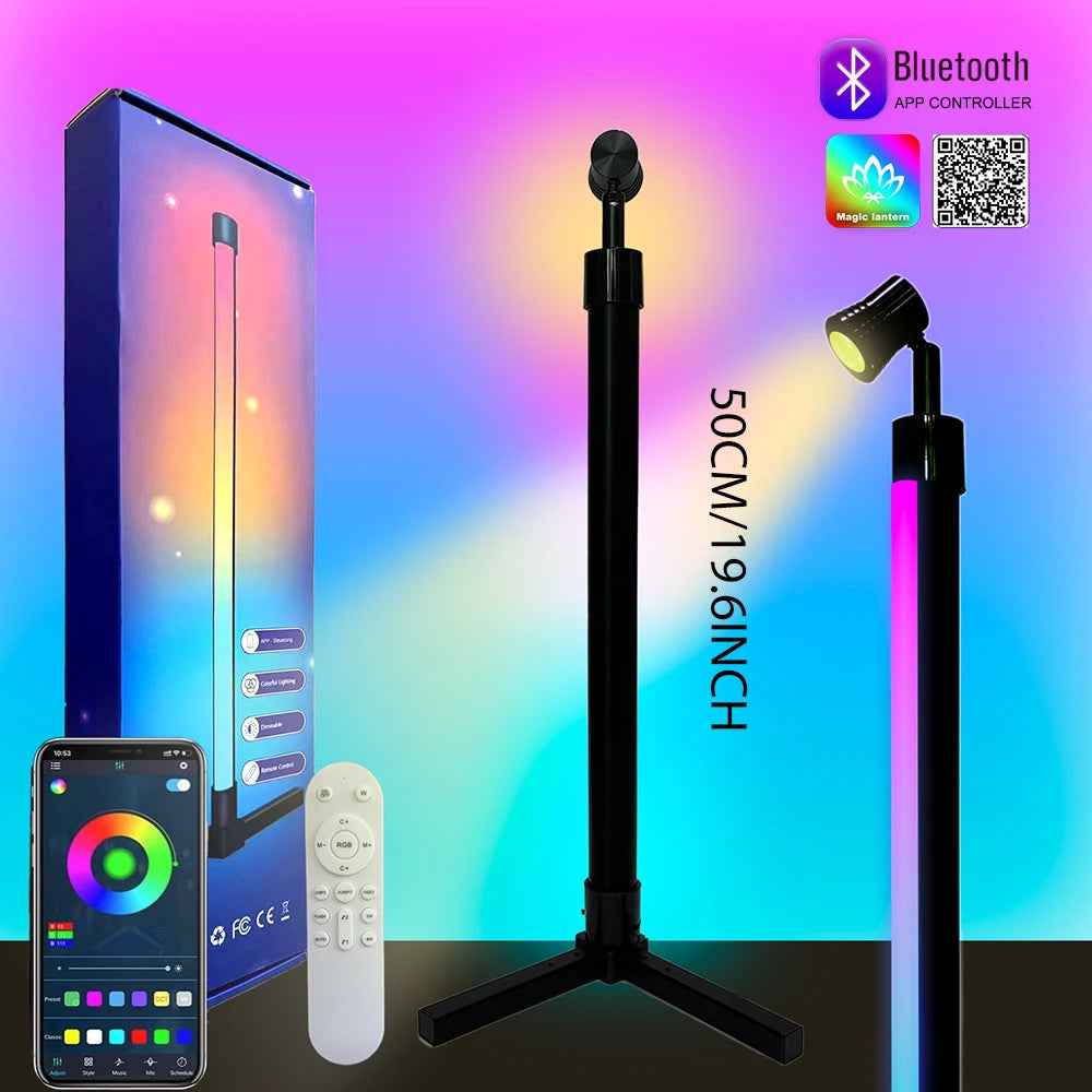 RGB Floor Lamp for Room Smart RGBIC Corner LED Light