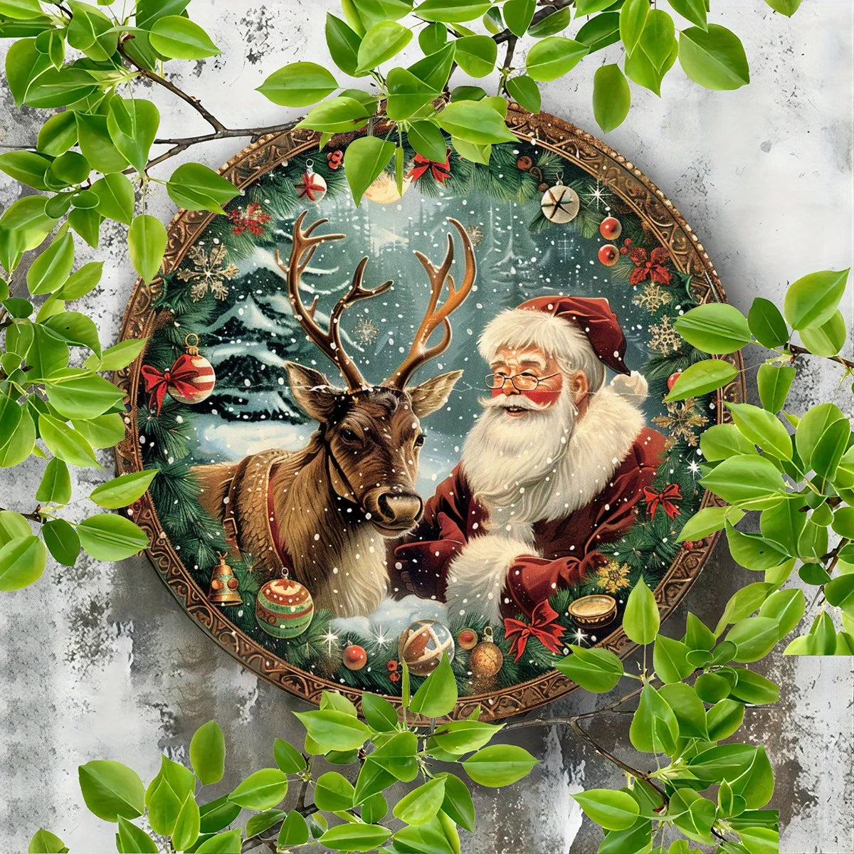 Christmas gift night wall art, interior and exterior decoration
