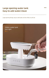 Aesthetic Cloud Humidifier.. LED Rain Diffuser Lamp