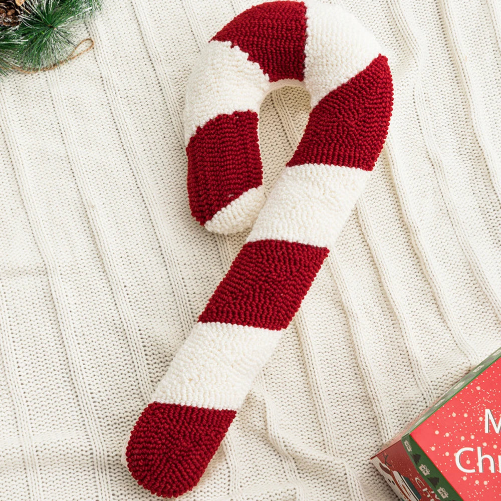 Christmas Candy Pillow with Stuffing Fluff Knitted