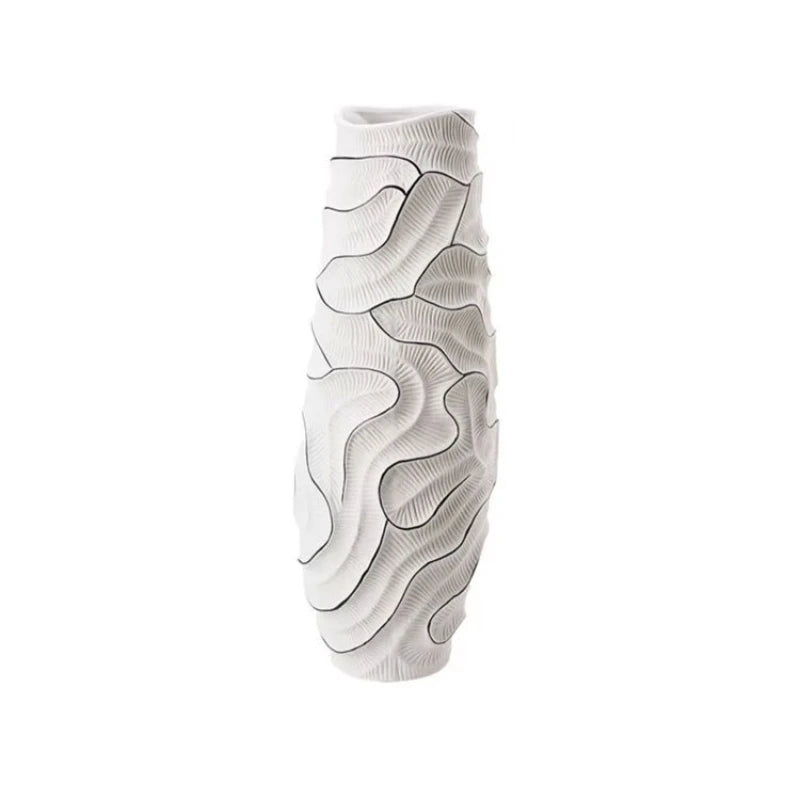 Elegant Nordic Ceramic Vase | Large Minimalist Decorative Container for Modern Décor🏺