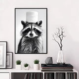 Funny Animal Bathroom Poster | Modern & Waterproof HD Wall Art