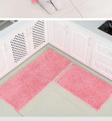 Chenille Bathroom Rug Soft Absorbent Non-Slip Floor Mat