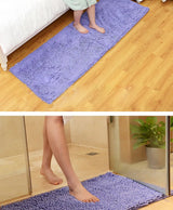 Chenille Bathroom Rug Soft Absorbent Non-Slip Floor Mat