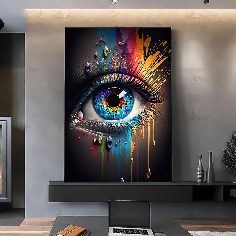Abstract Eye Canvas Art – HD Print Poster for Modern Interiors