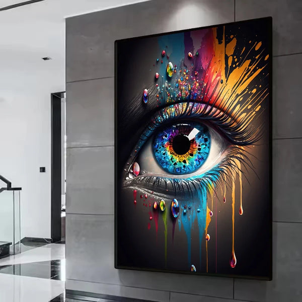 Abstract Eye Canvas Art – HD Print Poster for Modern Interiors