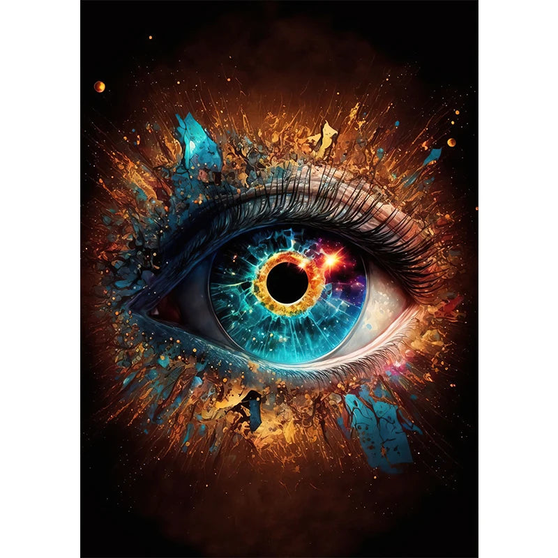 Abstract Eye Canvas Art – HD Print Poster for Modern Interiors