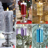 LED Candle Lights for Home Glitter Swirl Color Changing