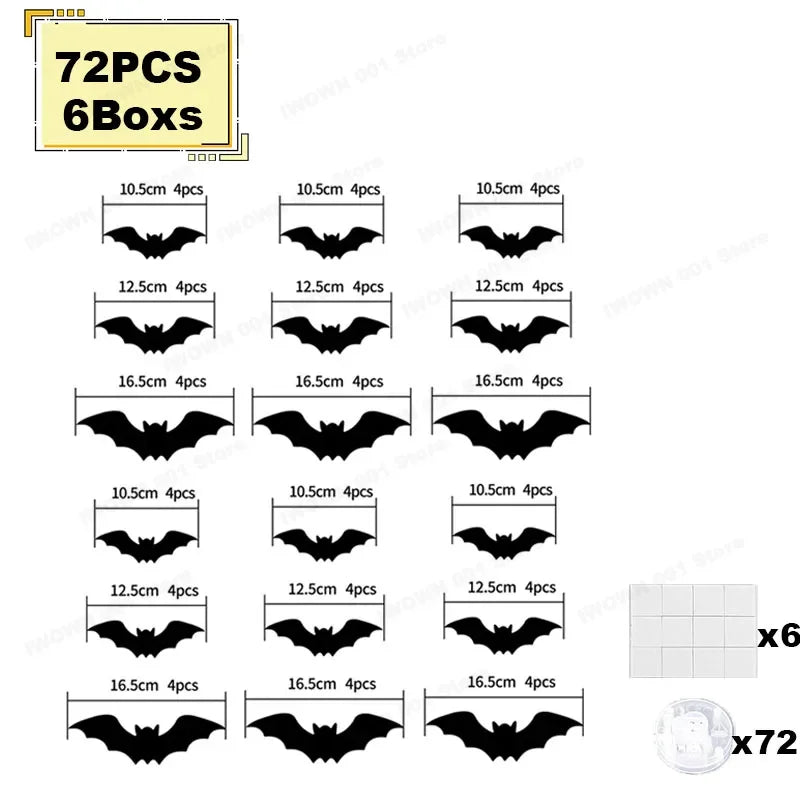 Creepy Bat Night Light LED Projector for Home Spooky Nights