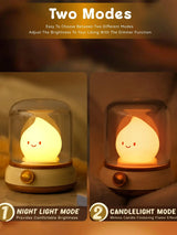 Flameless LED Candle USB Rechargeable Night Light