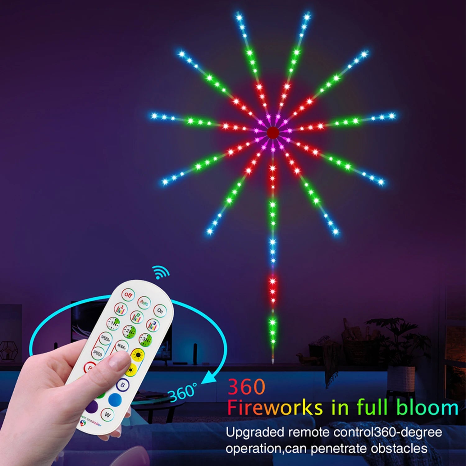 2025 Christmas Light Smart Fairy Firework Bluetooth Light Strip F