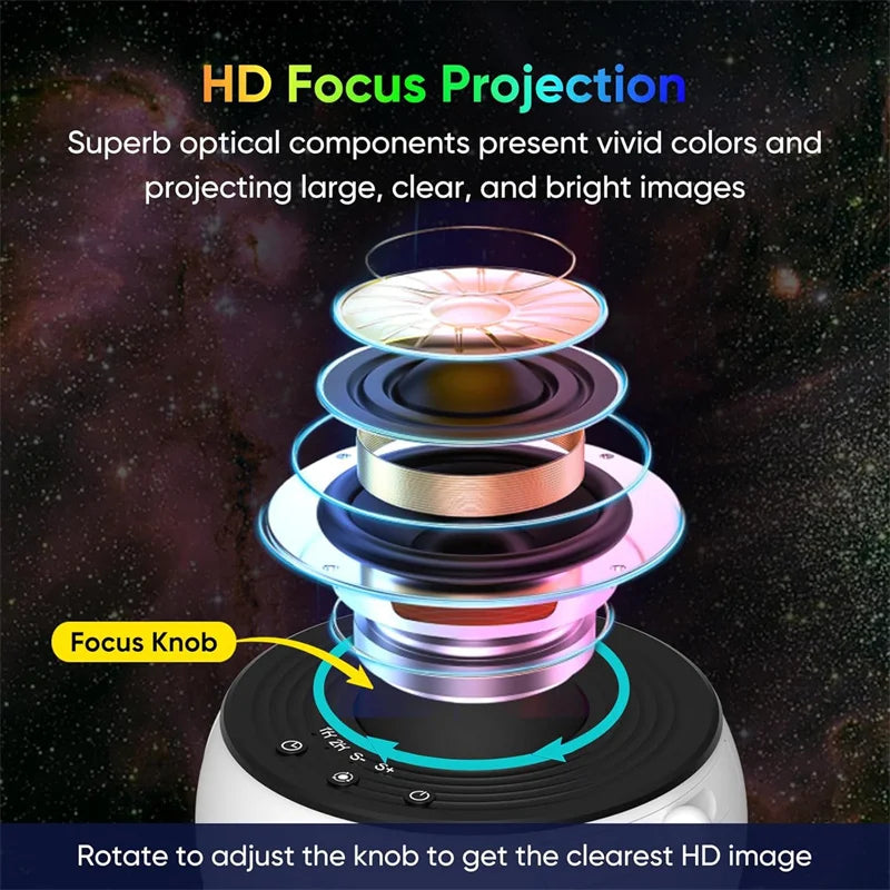 Bedroom Starry Night Projector 13-in-1 HD Galaxy Lamp